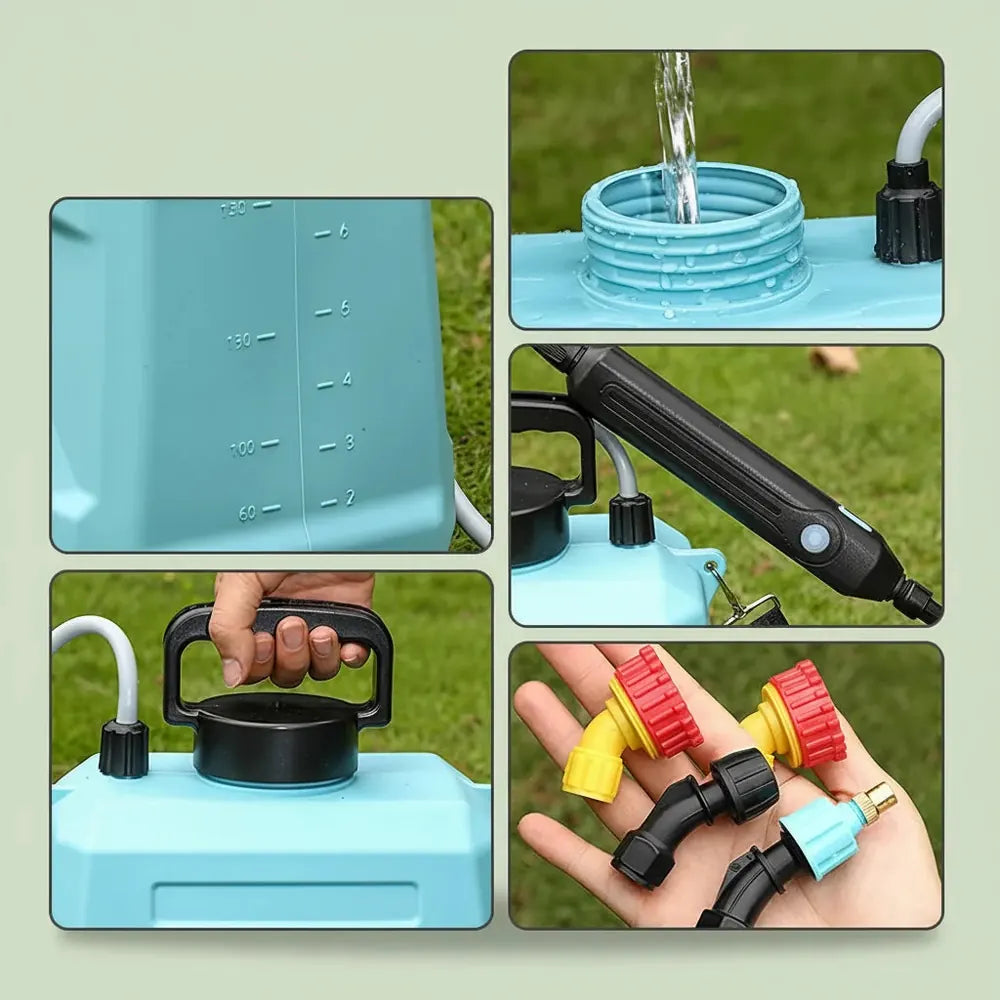 Pulvérisateur électrique OWJHE 8L, pulvérisateur agricole portable pour la maison, pulvérisateur de 