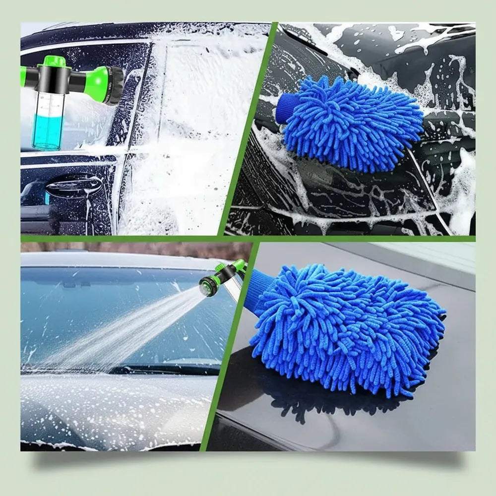 Pistolet de douche pour animaux 8-en-1, pulvérisateur haute pression pour le bain des chiens et chat