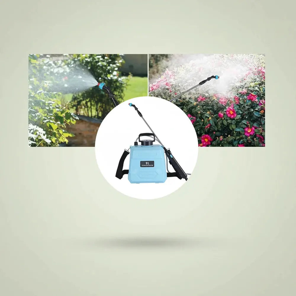 Pulvérisateur de jardin électrique 5L sans fil rechargeable, batterie 1800mAh, pompe à eau réglable 