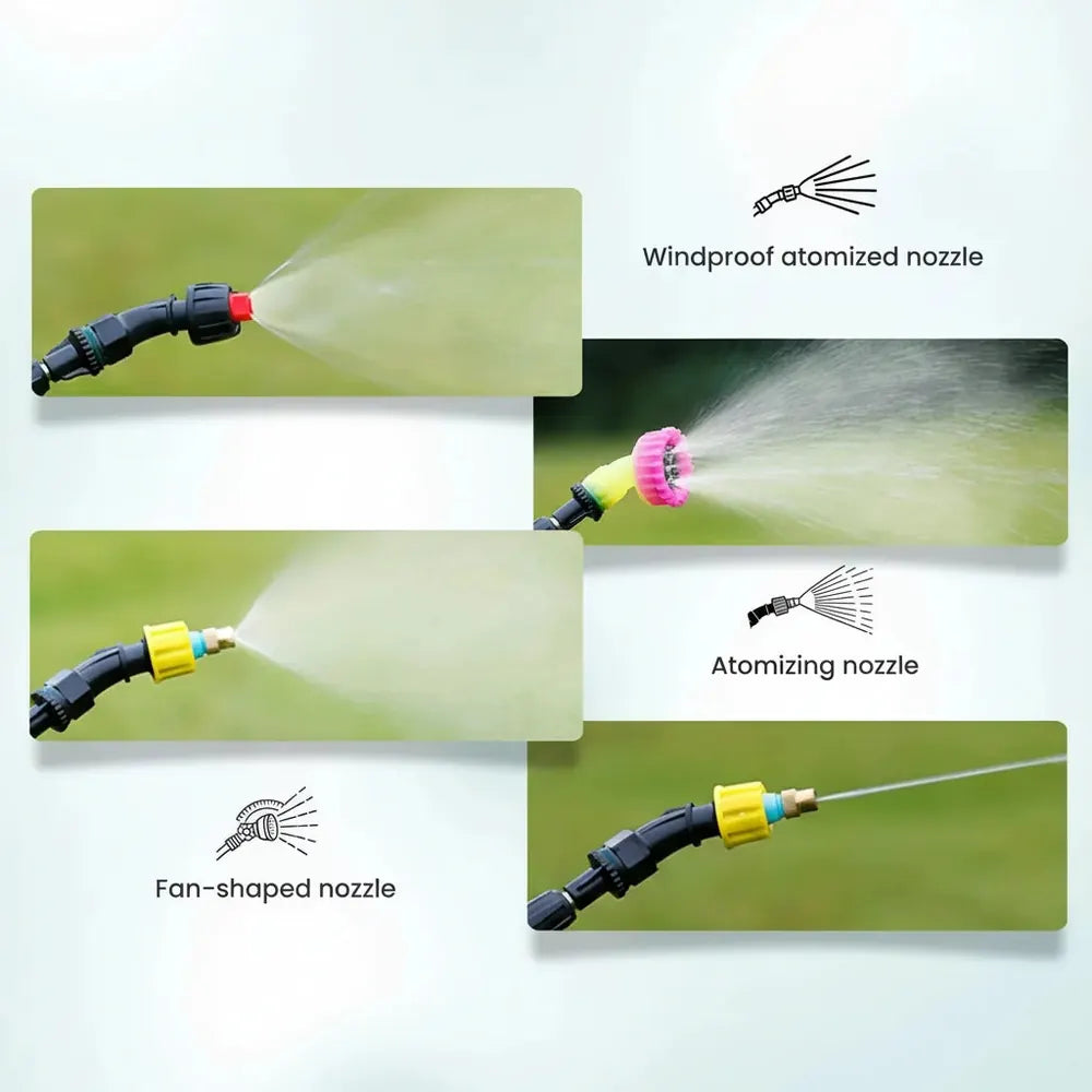 Pulvérisateur à pression 9L, 3 vitesses de pulvérisation, pulvérisateur électrique pour plantes avec