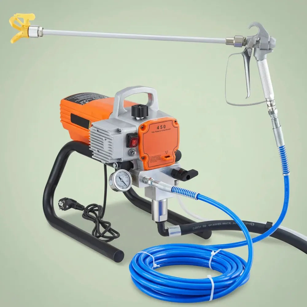 SucceBuy 1500/1800W pulvérisateur de peinture murale sans air Kit de pistolet pulvérisateur électriq