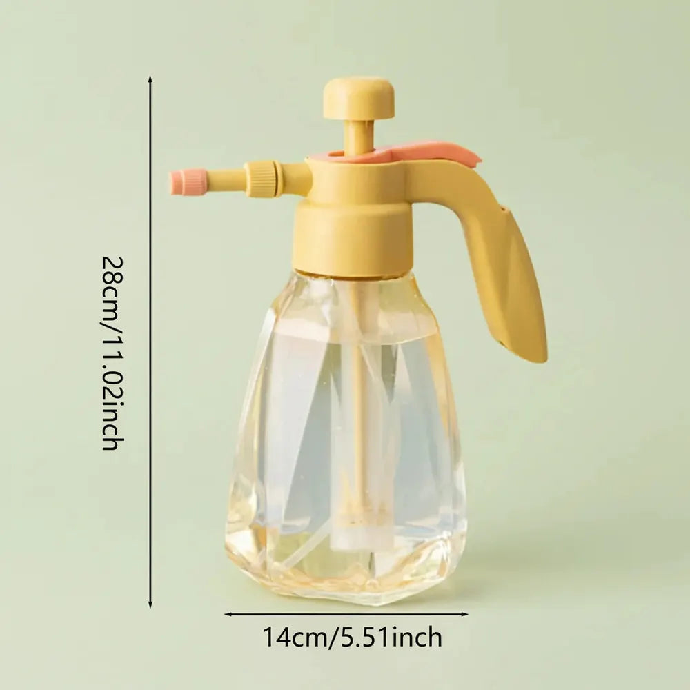 Pulvérisateur de fleurs, boîte d'eau à pression de 1,5 l, bouteille d'eau transparente de grande cap