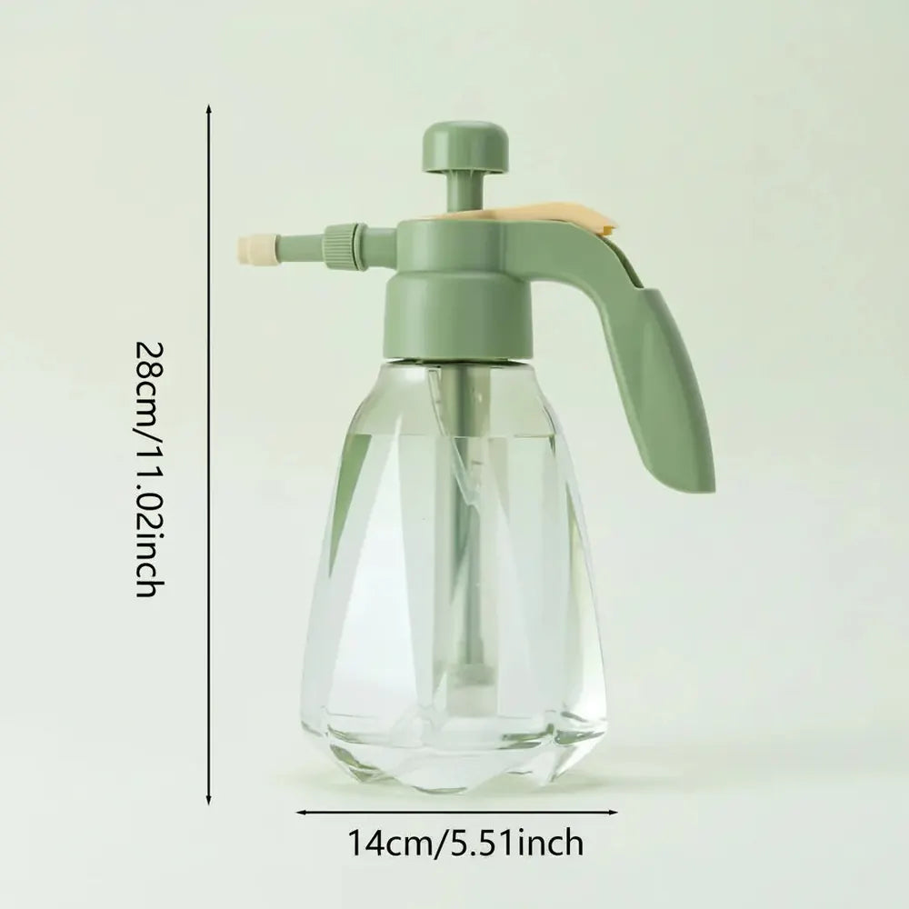 Pulvérisateur de fleurs, boîte d'eau à pression de 1,5 l, bouteille d'eau transparente de grande cap
