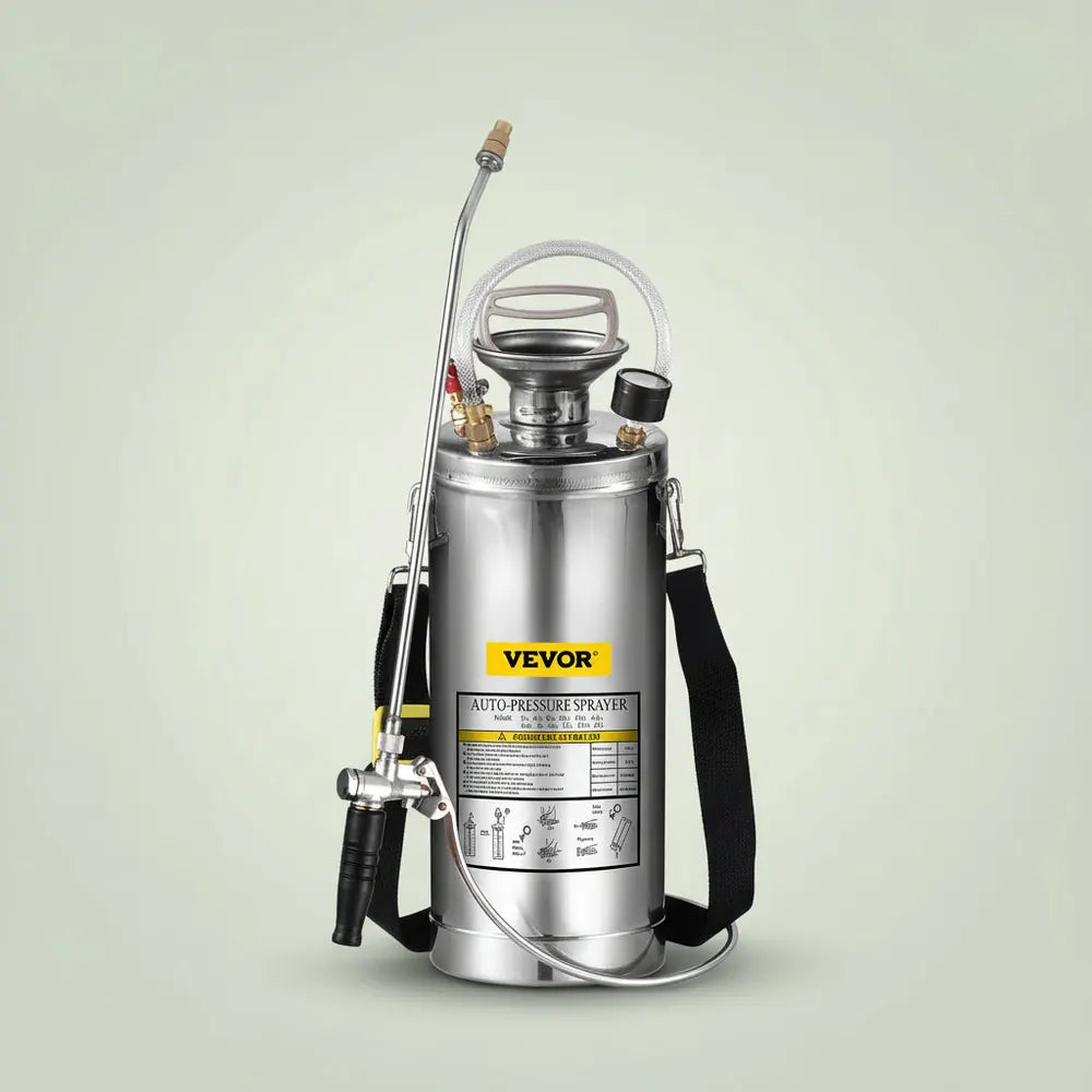 VEVOR 4-12L Pulvérisateur Manuel INOX Jardin Brumisateur Plante Jardinage Domestique Nettoyage Sol p