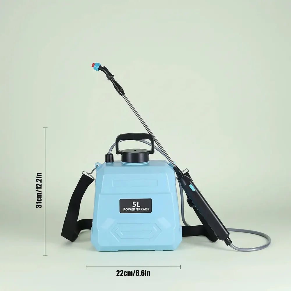 Pulvérisateur de jardin électrique 5L, pulvérisateur à dos alimenté par batterie 3.7V, pulvérisateur