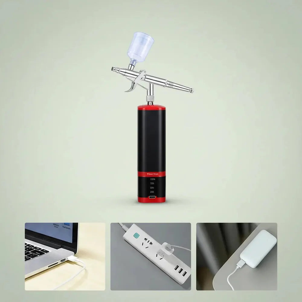 Mini aérographe professionnel Portable avec Kit de compresseur, décoration de gâteaux, tatouages tem