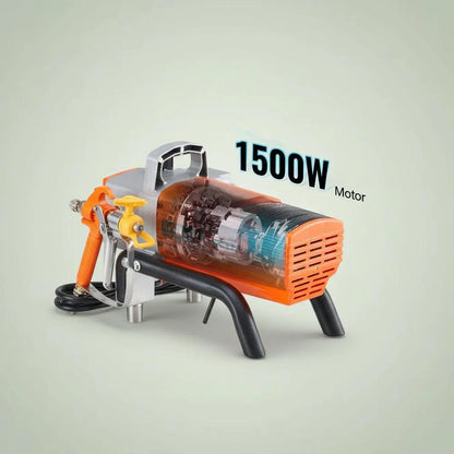 SucceBuy 1500/1800W pulvérisateur de peinture murale sans air Kit de pistolet pulvérisateur électriq