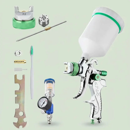 HVLP-Pistolet de Pulvérisation Professionnel, avec Buse en Acier, par Gravité, Portable, pour Peintu
