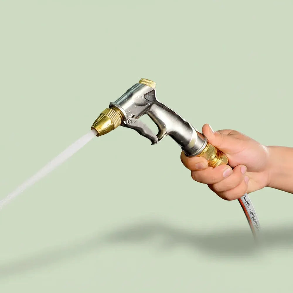 Pistolet à eau haute pression, buse en laiton métallique, pulvérisateur pour tuyau d'arrosage, pour 