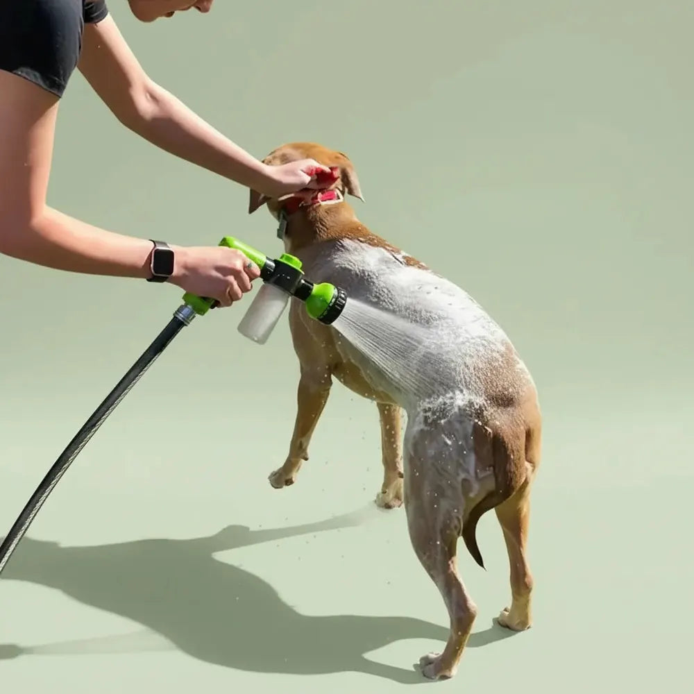 Buse de pulvérisation à haute pression, tuyau, pistolet de douche pour chien, 3 modes réglables, lav