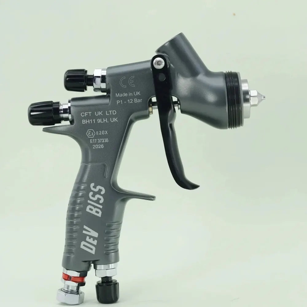 Pistolet de pulvérisation GT Pro LITE, buse de 1,3 mm, gris, pour verre mixte, à base d'eau, adapté 
