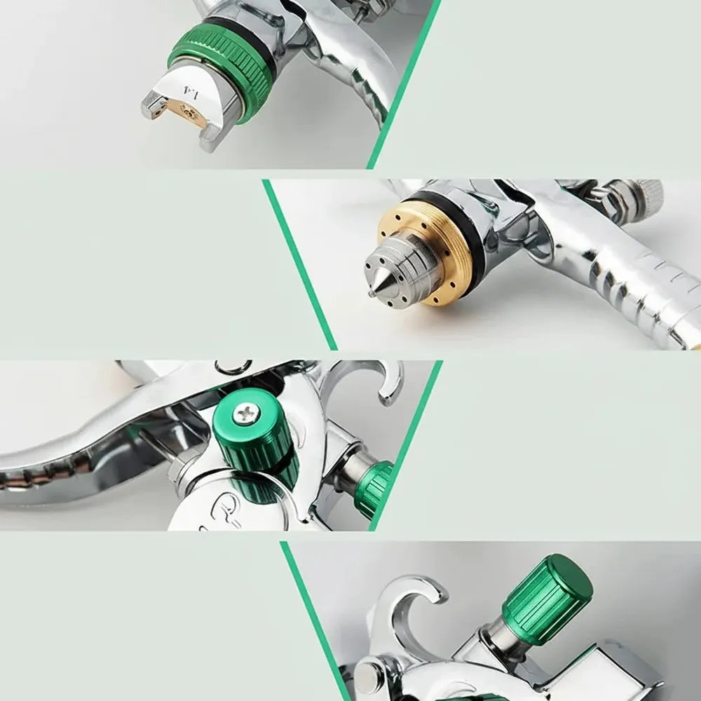HVLP-Pistolet de Pulvérisation Professionnel, avec Buse en Acier, par Gravité, Portable, pour Peintu