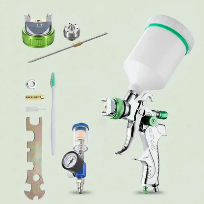 HVLP-Pistolet de Pulvérisation Professionnel, avec Buse en Acier, par Gravité, Portable, pour Peintu