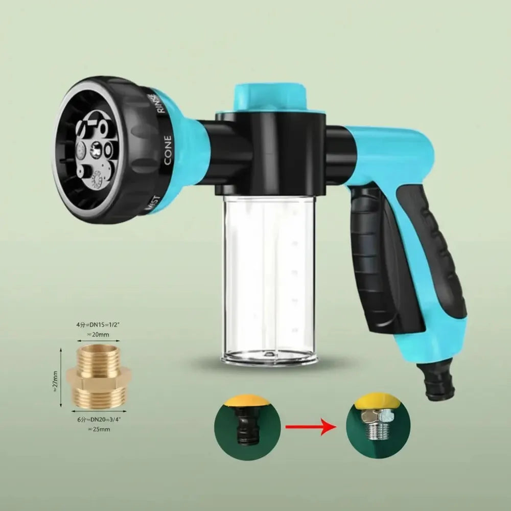Buse de pulvérisation à haute pression, tuyau, pistolet de douche pour chien, 3 modes réglables, lav