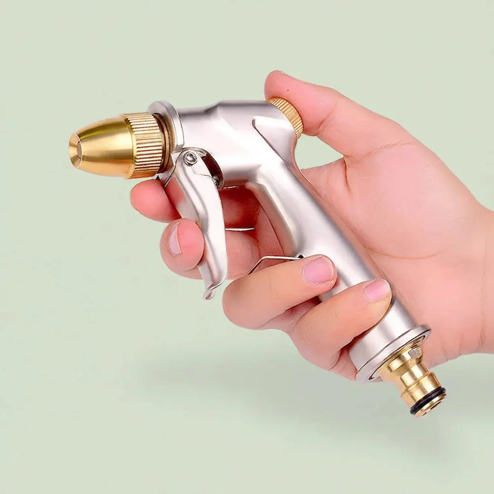 Pistolet à eau haute pression, buse en laiton métallique, pulvérisateur pour tuyau d'arrosage, pour 