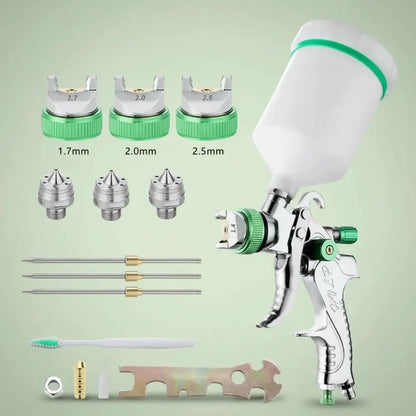 HVLP-Pistolet de Pulvérisation Professionnel, avec Buse en Acier, par Gravité, Portable, pour Peintu