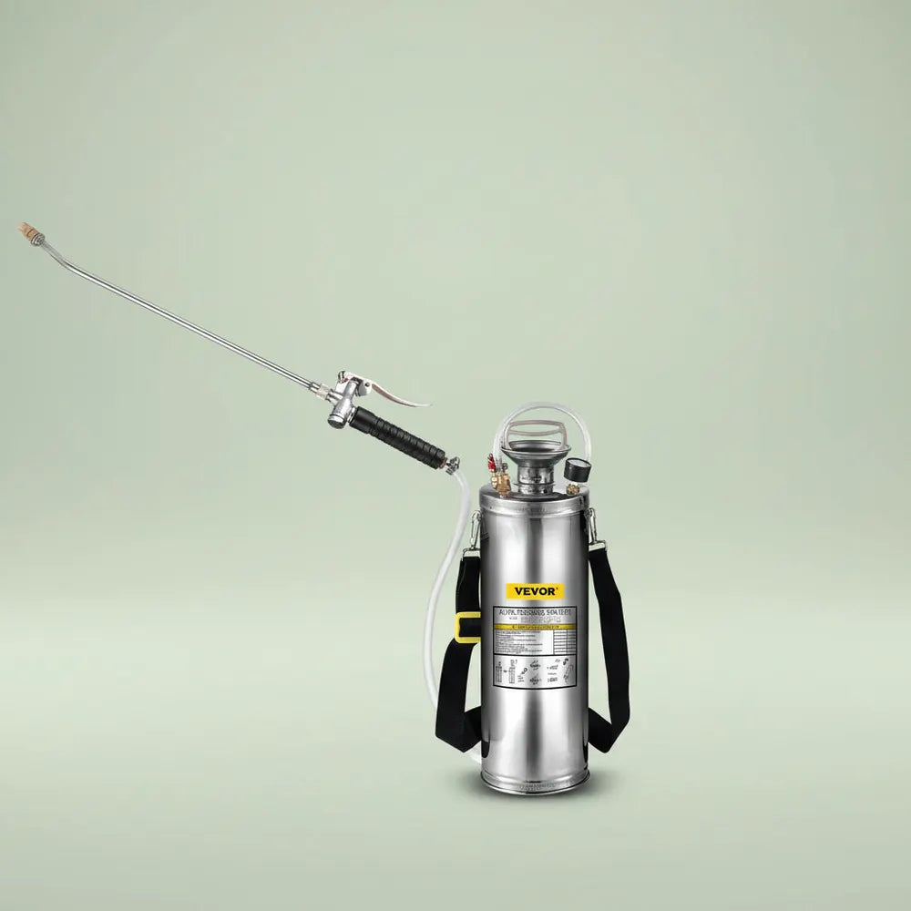 VEVOR 4-12L Pulvérisateur Manuel INOX Jardin Brumisateur Plante Jardinage Domestique Nettoyage Sol p
