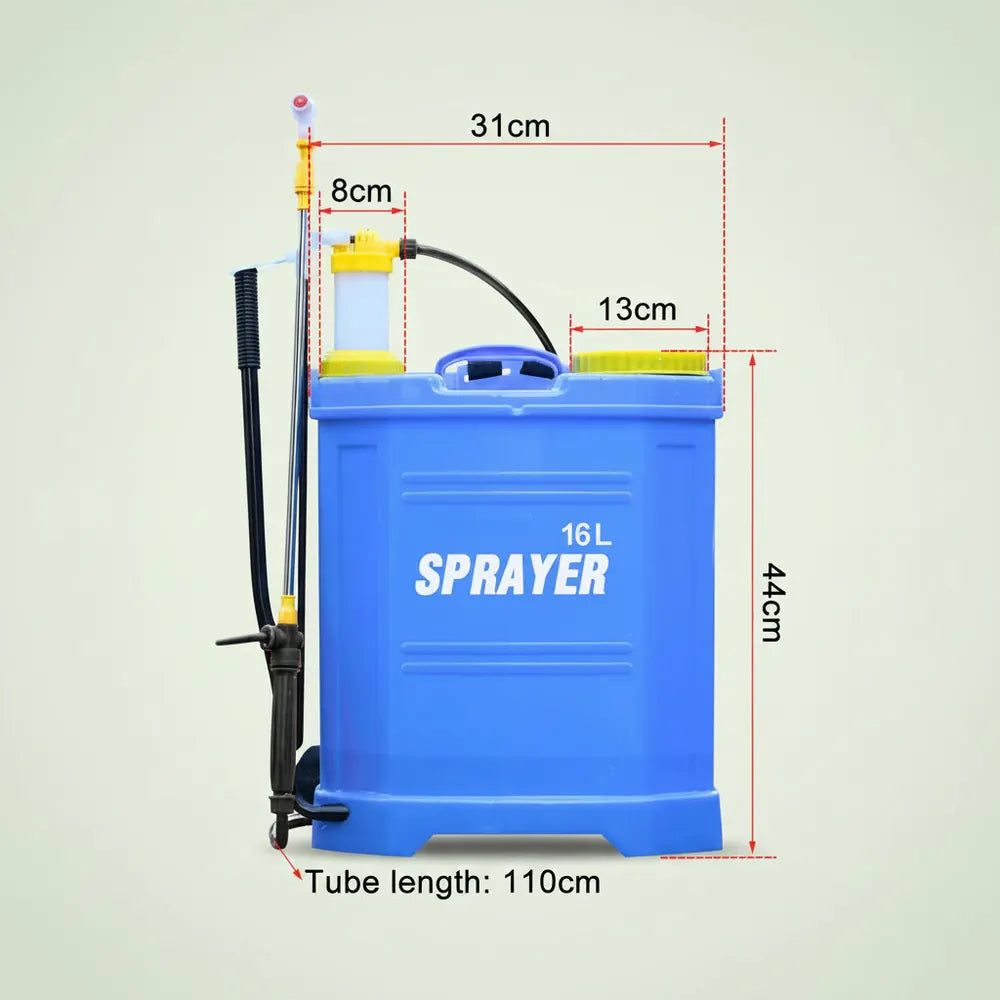 Pulvérisateur Manuel - Capacité 16L - Lance en Fibre et Buse à Usage Intensif - Régulateur de Pressi