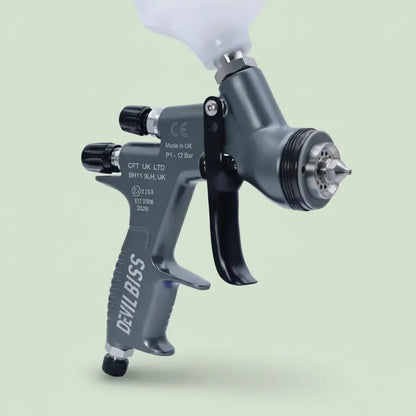Pistolet de pulvérisation GT Pro LITE, buse de 1,3 mm, gris, pour verre mixte, à base d'eau, adapté 