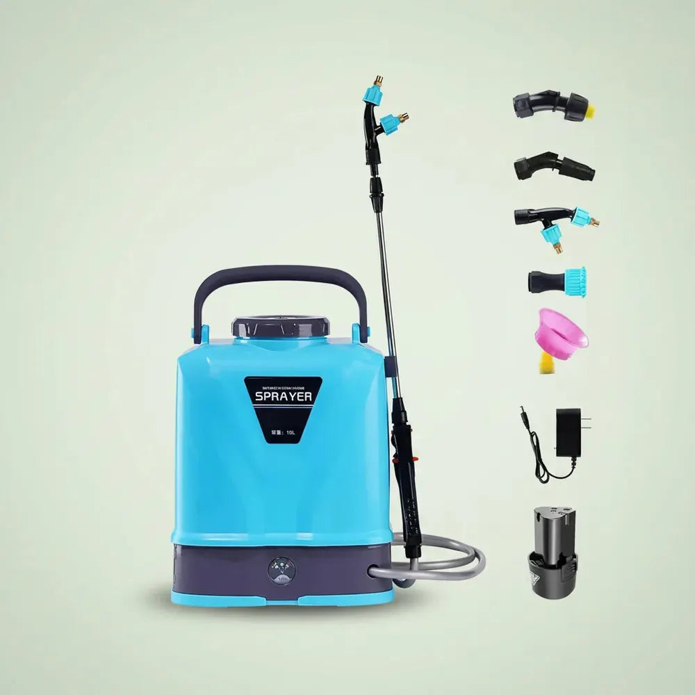 Pulvérisateur à dos rechargeable 10L haute pression avec batterie au lithium, pulvérisateur de pesti