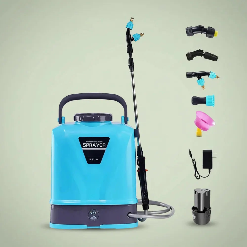 Pulvérisateur à dos rechargeable 10L haute pression avec batterie au lithium, pulvérisateur de pesti