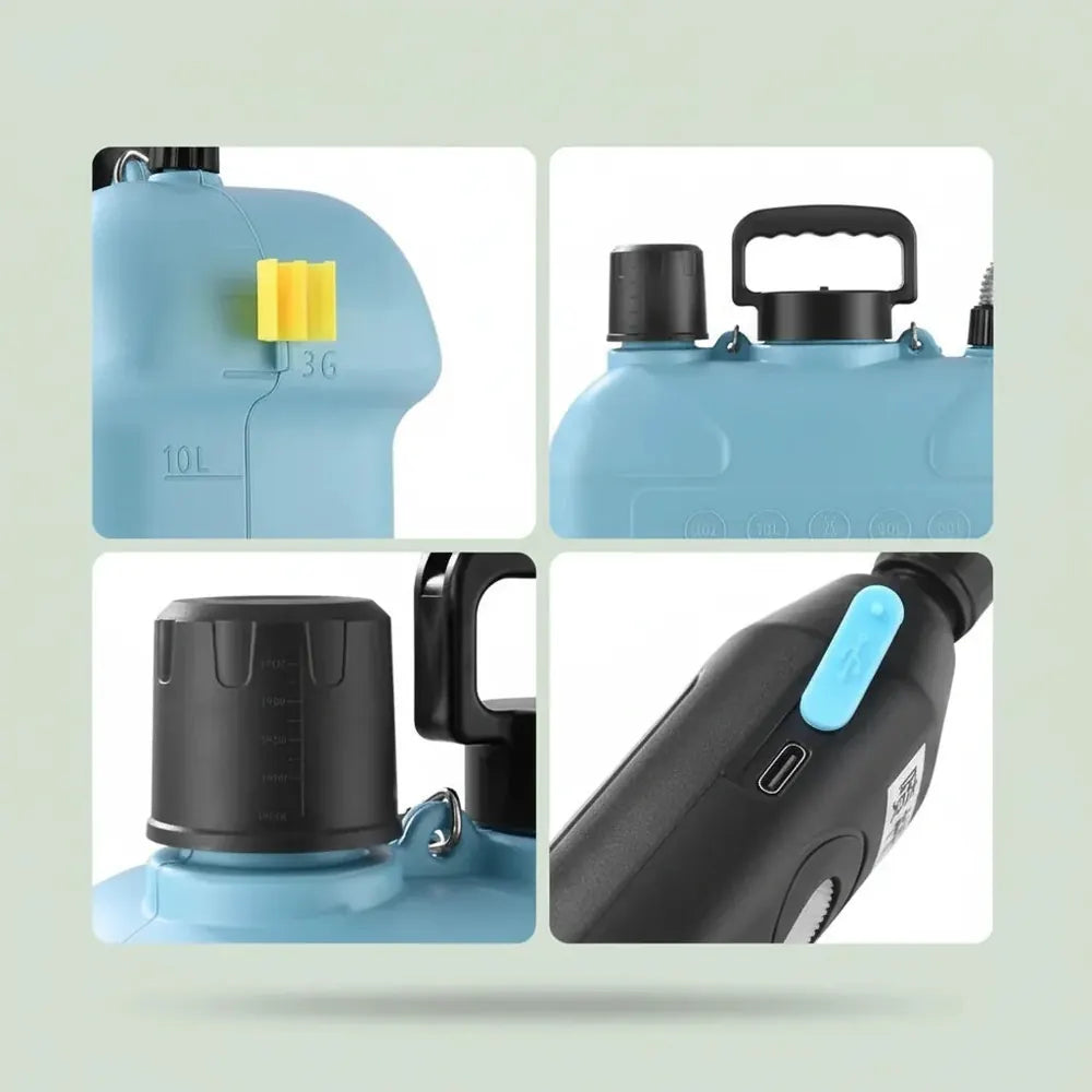Pulvérisateur électrique portable 15L haute pression pour jardinage, pulvérisation de pesticides agr
