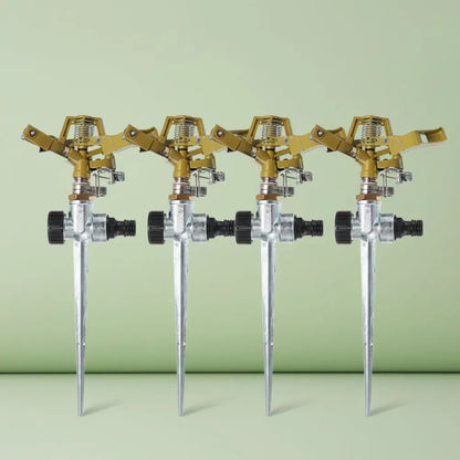 Arroseur métallique professionnel pour jardin, buse d'eau rotative réglable à 360 degrés, pulvérisat