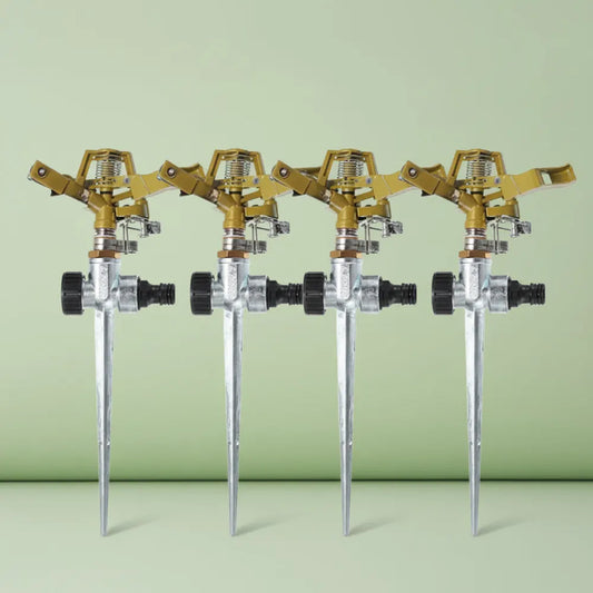 Arroseur métallique professionnel pour jardin, buse d'eau rotative réglable à 360 degrés, pulvérisat