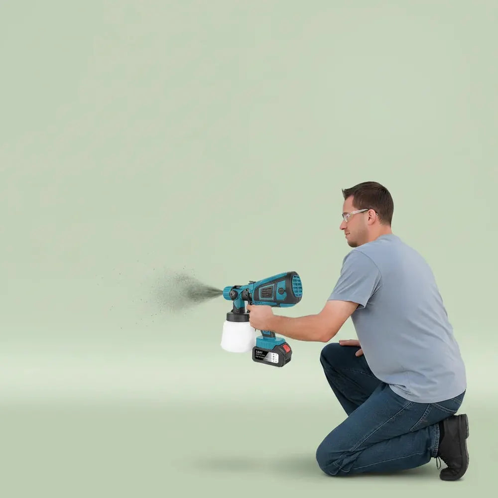 Pistolet à peinture électrique 900 ml, moteur sans balais 850 ml/min, 3 buses, 3 modes de pulvérisat