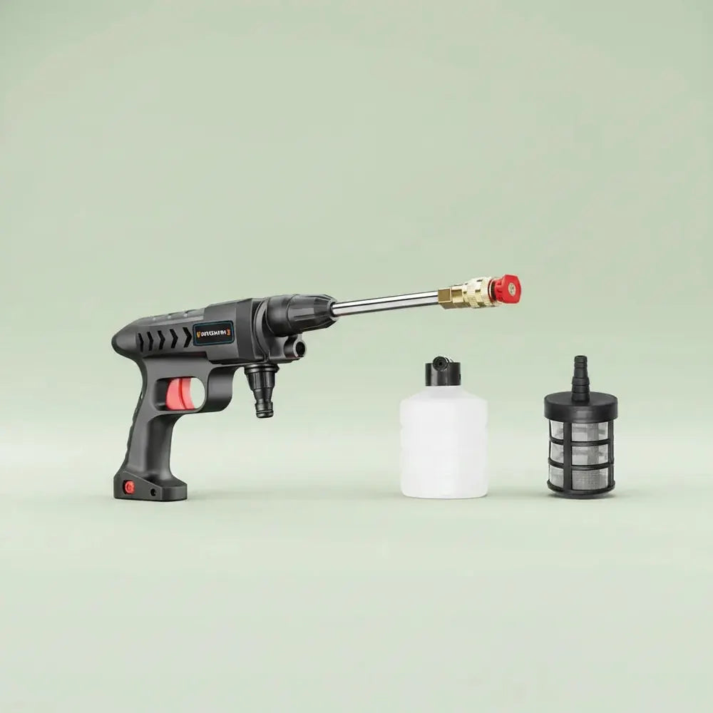 Lave-auto haute pression sans fil 30000mAh, mitrailleuse à eau avec batterie Li-ion, lavage de maint
