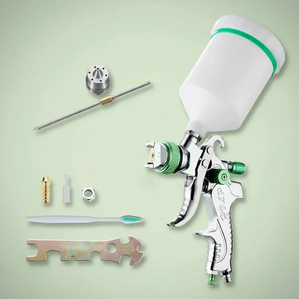 HVLP-Pistolet de Pulvérisation Professionnel, avec Buse en Acier, par Gravité, Portable, pour Peintu