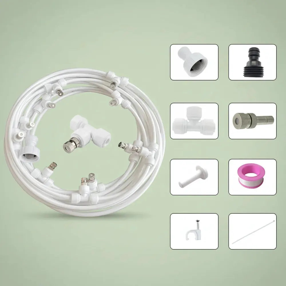 Pulvérisateur d'eau nébuliseur extérieur, atomiseur pour lit de jardin, Patio, terrasse, système de 