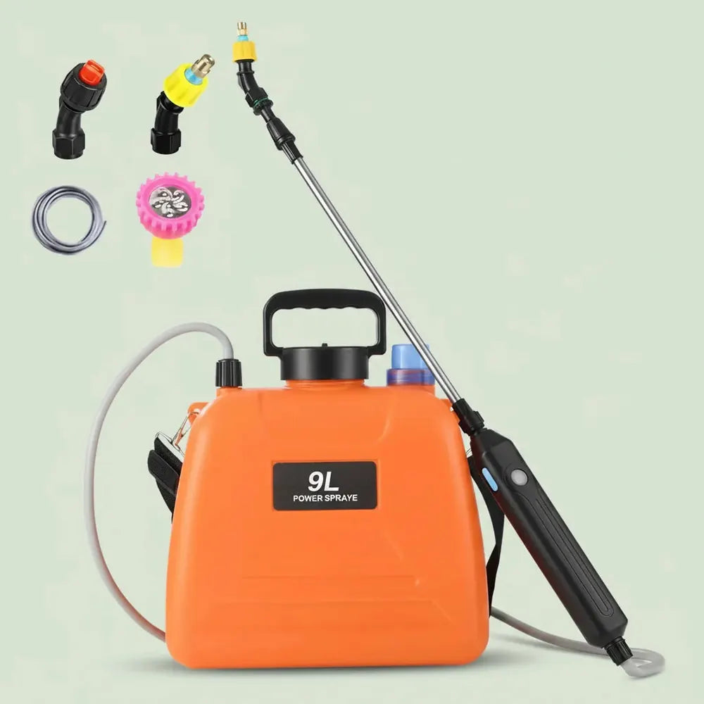Pulvérisateur à pression 9L, 3 vitesses de pulvérisation, pulvérisateur électrique pour plantes avec