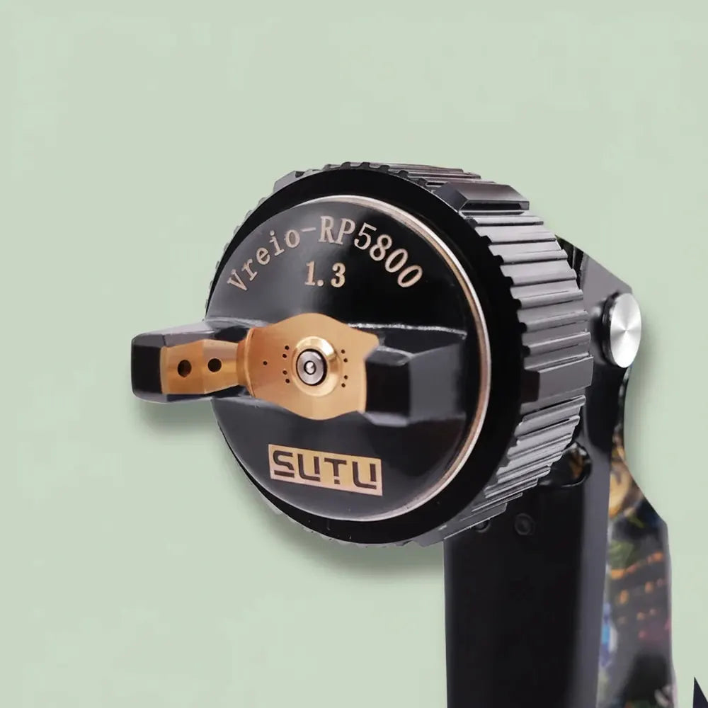 Sutu 5800 pistolet de pulvérisation pneumatique 1.3mm buse de pulvérisation en acier inoxydable Pot 