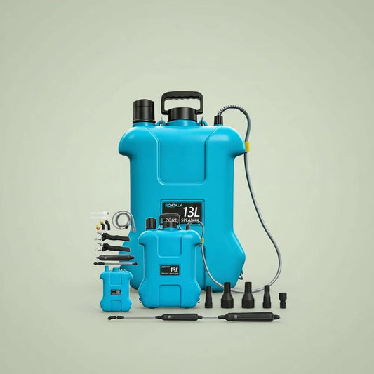 Pulvérisateur à dos électrique 13L, pulvérisateur de jardin alimenté par batterie rechargeable avec 