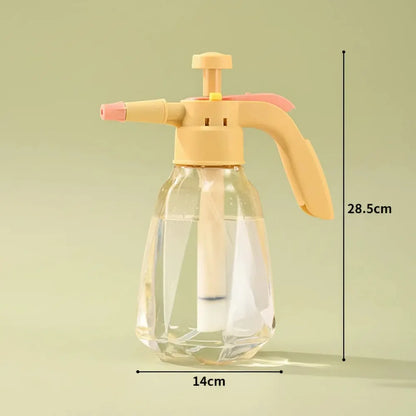 Pulvérisateur de fleurs, boîte d'eau à pression de 1,5 l, bouteille d'eau transparente de grande cap