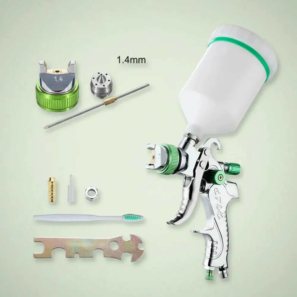 HVLP-Pistolet de Pulvérisation Professionnel, avec Buse en Acier, par Gravité, Portable, pour Peintu
