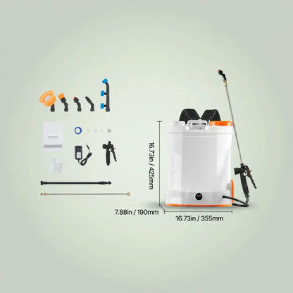 Pulvérisateur à dos électrique SucceBuy, puissant, réglable de 0 à 90 PSI, portable, pour désherbage
