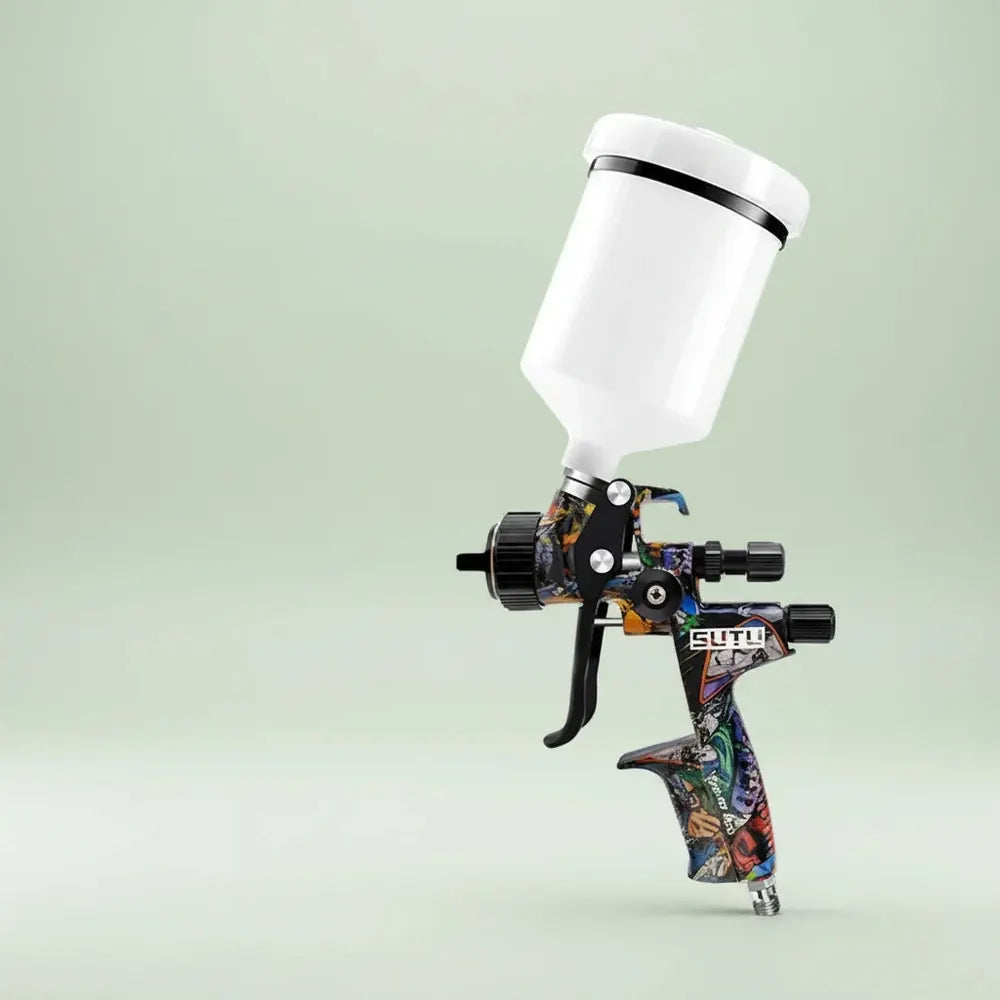 Sutu 5800 pistolet de pulvérisation pneumatique 1.3mm buse de pulvérisation en acier inoxydable Pot 