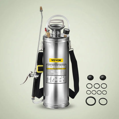 VEVOR 4-12L Pulvérisateur Manuel INOX Jardin Brumisateur Plante Jardinage Domestique Nettoyage Sol p