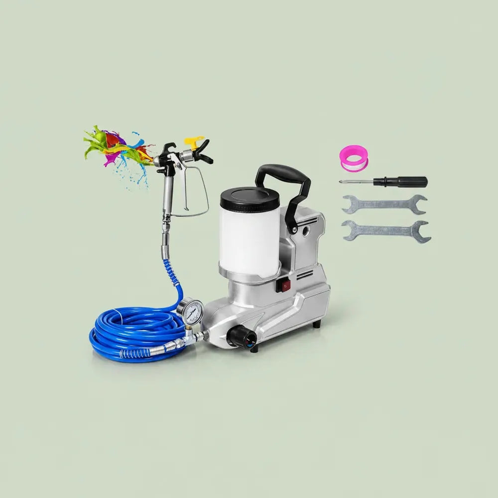 Pistolet pulvérisateur de peinture sans air Podofo 1600W 2,5L/min avec tuyau de 5m, pulvérisateur mu