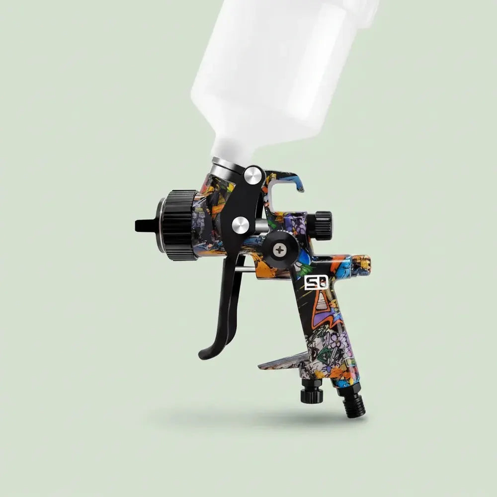 Sutu 5800 pistolet de pulvérisation pneumatique 1.3mm buse de pulvérisation en acier inoxydable Pot 