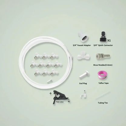 Pulvérisateur d'eau nébuliseur extérieur, atomiseur pour lit de jardin, Patio, terrasse, système de 