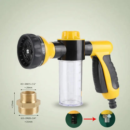 Buse de pulvérisation à haute pression, tuyau, pistolet de douche pour chien, 3 modes réglables, lav