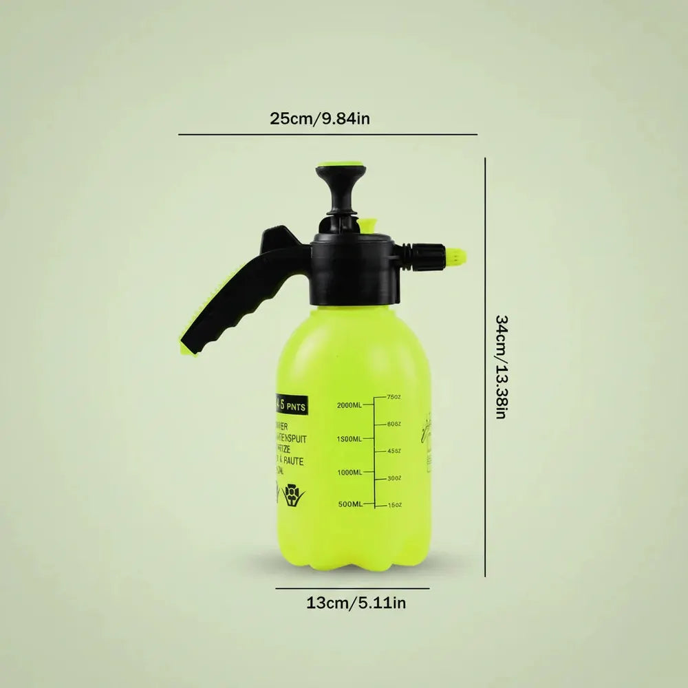 Pulvérisateur d'eau à pression manuelle 2L, buse réglable, pulvérisateur de jardin, bouteille de pul