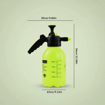 Pulvérisateur d'eau à pression manuelle 2L, buse réglable, pulvérisateur de jardin, bouteille de pul