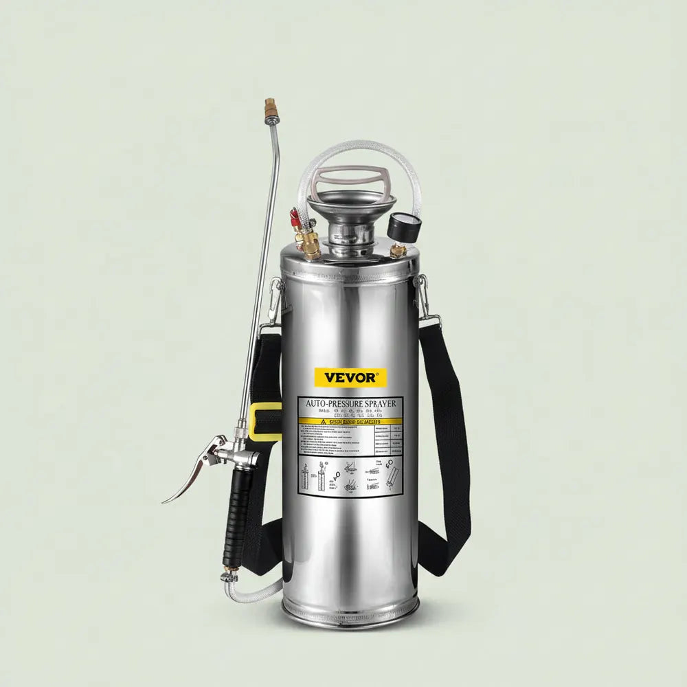 VEVOR 4-12L Pulvérisateur Manuel INOX Jardin Brumisateur Plante Jardinage Domestique Nettoyage Sol p