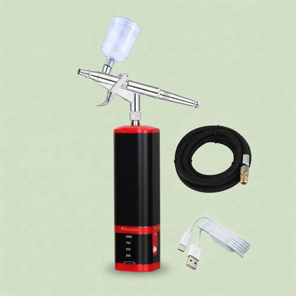 Mini aérographe professionnel Portable avec Kit de compresseur, décoration de gâteaux, tatouages tem