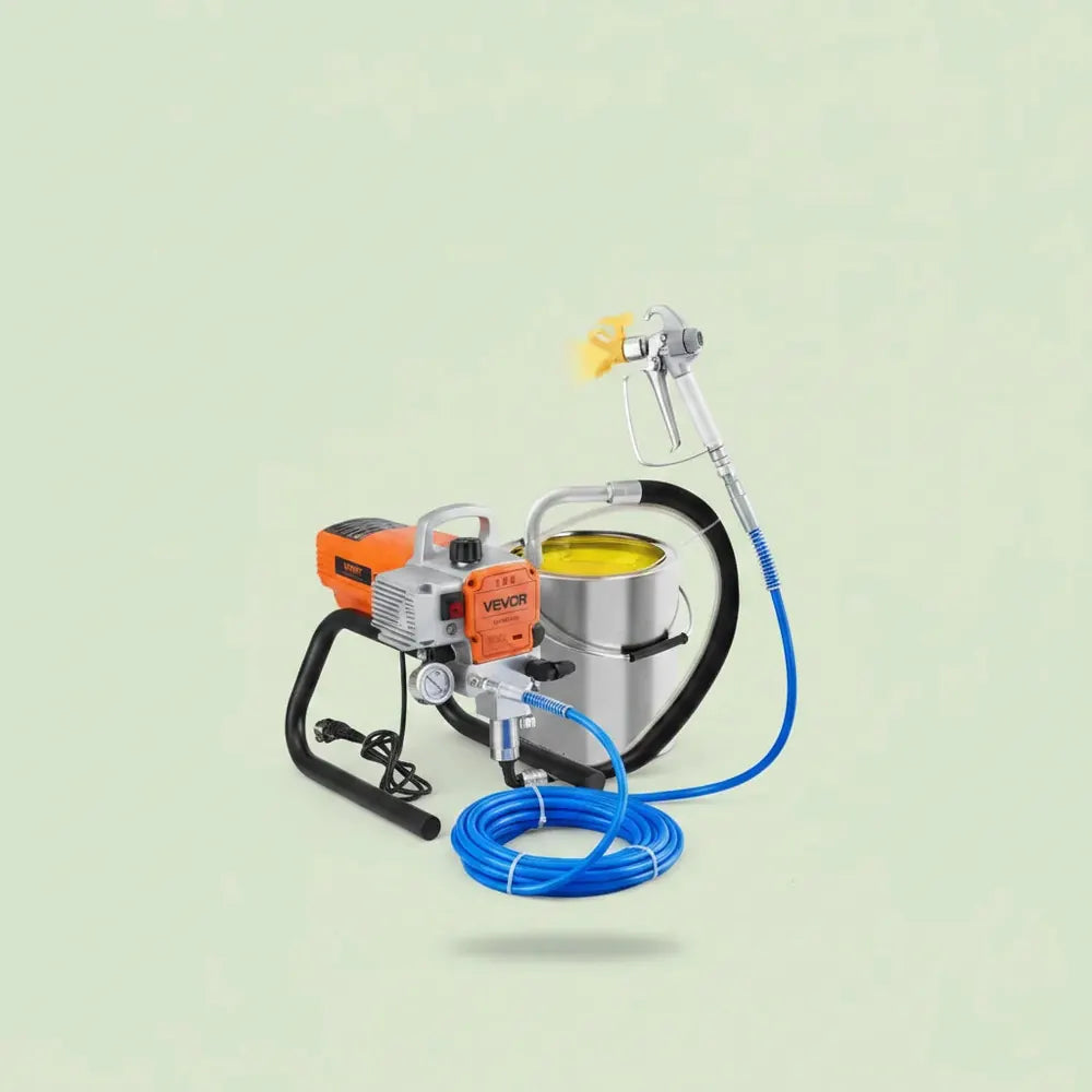 SucceBuy 1500/1800W pulvérisateur de peinture murale sans air Kit de pistolet pulvérisateur électriq