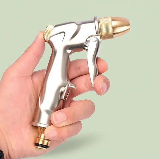 Pistolet à eau haute pression, buse en laiton métallique, pulvérisateur pour tuyau d'arrosage, pour 